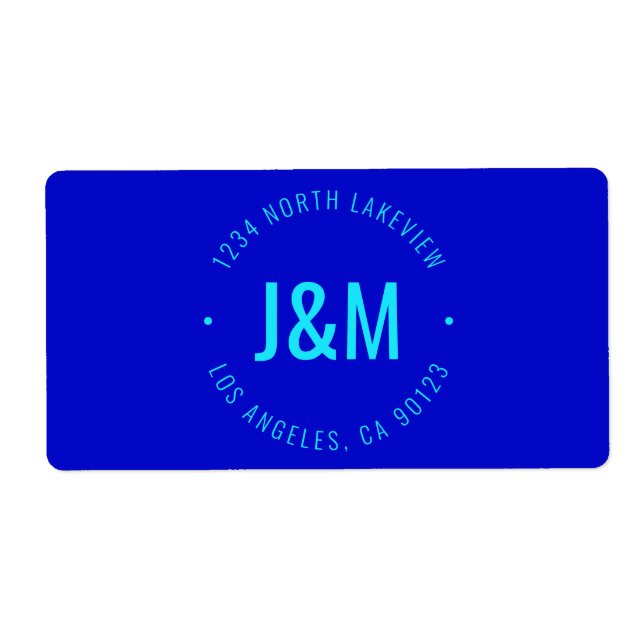 Etiqueta Texto de Personalizable elegante (Frente)