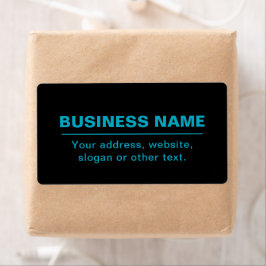 Etiqueta Texto de personalizable para empresas Etc. negro e