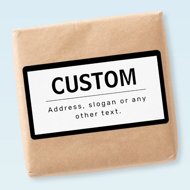 Etiqueta Texto editable moderno y negrita | Blanco y negro (Subido por el creador)