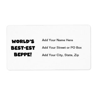 Etiqueta Texto negro mejores camisetas y regalos para papas