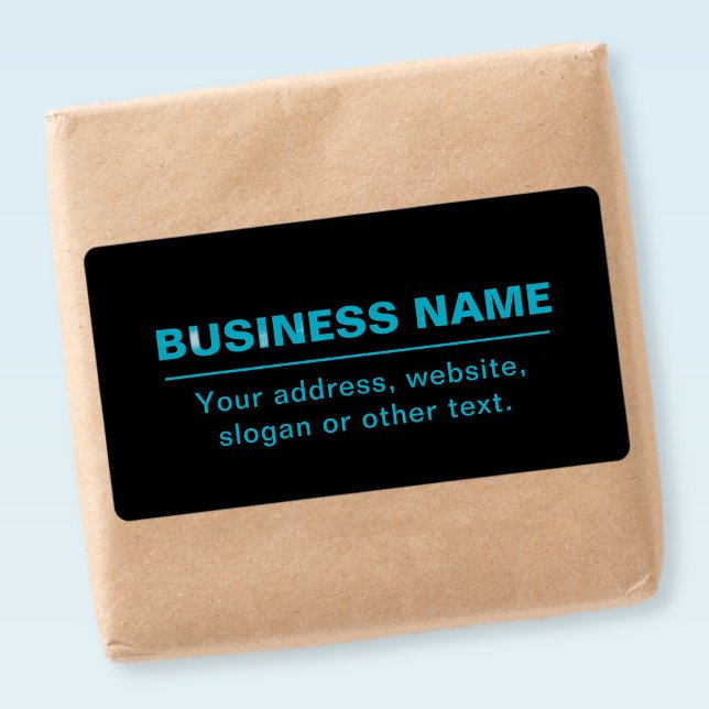 Etiqueta Texto personalizable para empresa, etc. Negro edit (Subido por el creador)