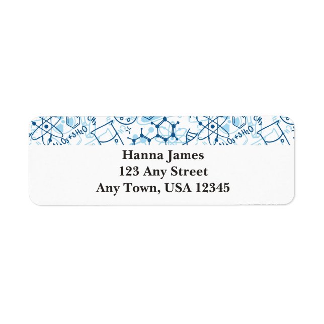 Etiqueta Texto personalizado de dibujo de almohadilla de do (Frente)