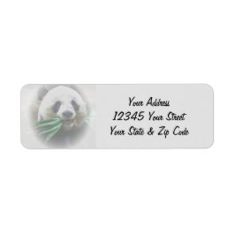 Etiqueta Texto personalizado Panda