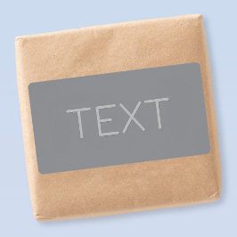 Etiqueta Texto simple con apariencia tridimensional | Gris
