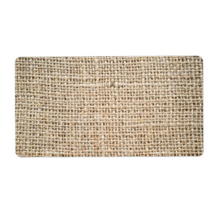 Etiqueta Textura de Burlap