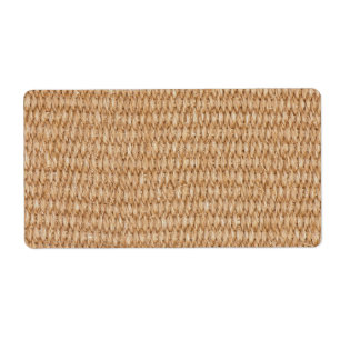Etiqueta Textura de Burlap