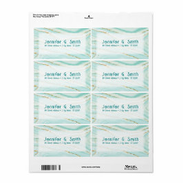 Etiqueta Textura de mármol líquido verde pastel