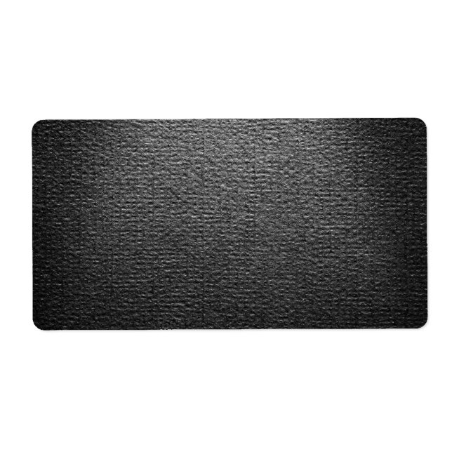 Etiqueta Textura De Papel Negro Para Fondo (Frente)