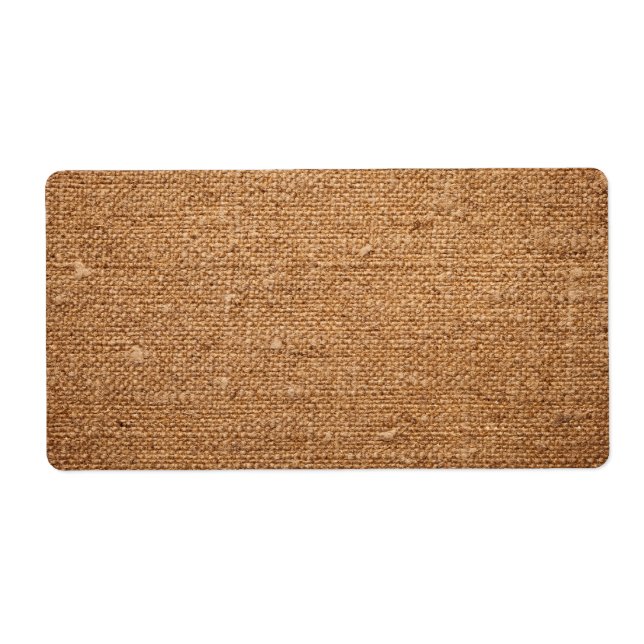 Etiqueta Textura De Tela De Algodón Antigua Para El Fondo (Frente)