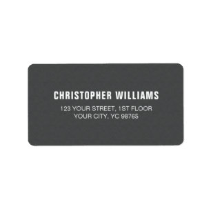 Etiqueta Textura Masculina Moderna Elegante Gris Blanco