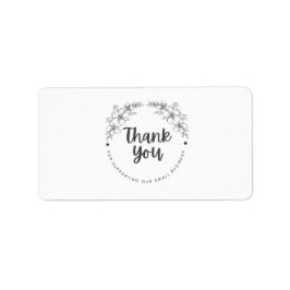 Etiqueta Thank You for Supporting My Small Business Sticker