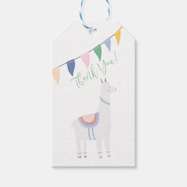 Etiqueta Thank You Oh! Llama Llama (Anverso)