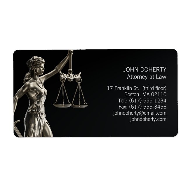 Etiqueta Themis | Escala de justicia (Frente)