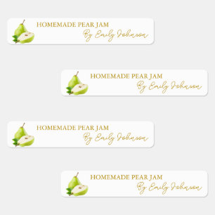 Etiqueta Thin de Jam Pear casera