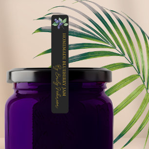 Etiqueta Thin de la mermelada de arándano casera