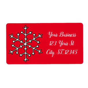 Etiqueta Thunder_Cove con copos de nieve