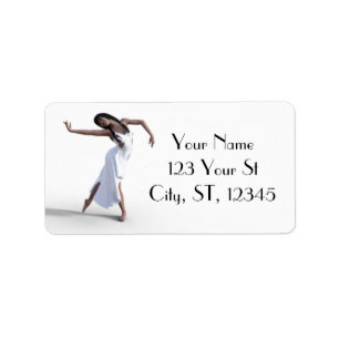 Etiqueta Thunder_Cove de bailarina de vestir blanco