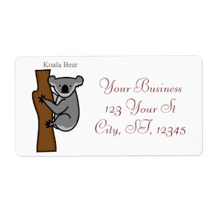 Etiqueta Thunder_Cove del árbol de escalado del oso Koala