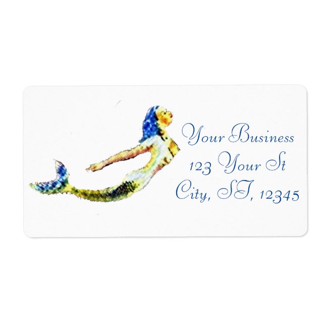 Etiqueta Thunder_Cove, Sirena Nadando (Frente)