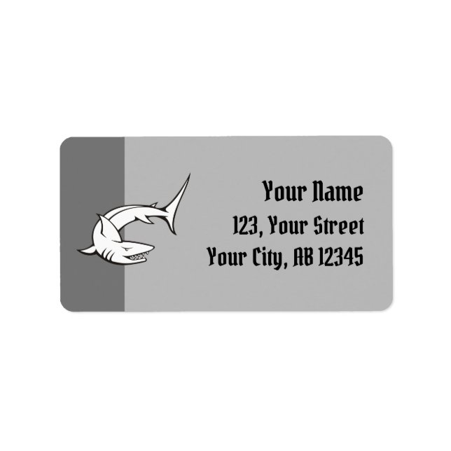 Etiqueta Tiburón (Frente)