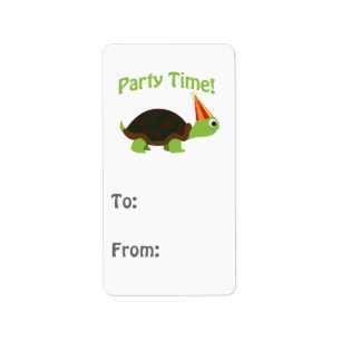 Etiqueta ¡Tiempo del fiesta! Tortuga
