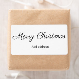 Etiqueta tiempos simples de navidad añade tu texto lab