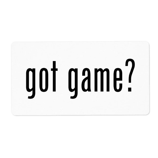 Etiqueta ¿tiene juego? (Frente)