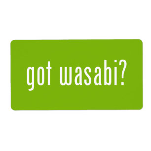Etiqueta ¿tiene wasabi?