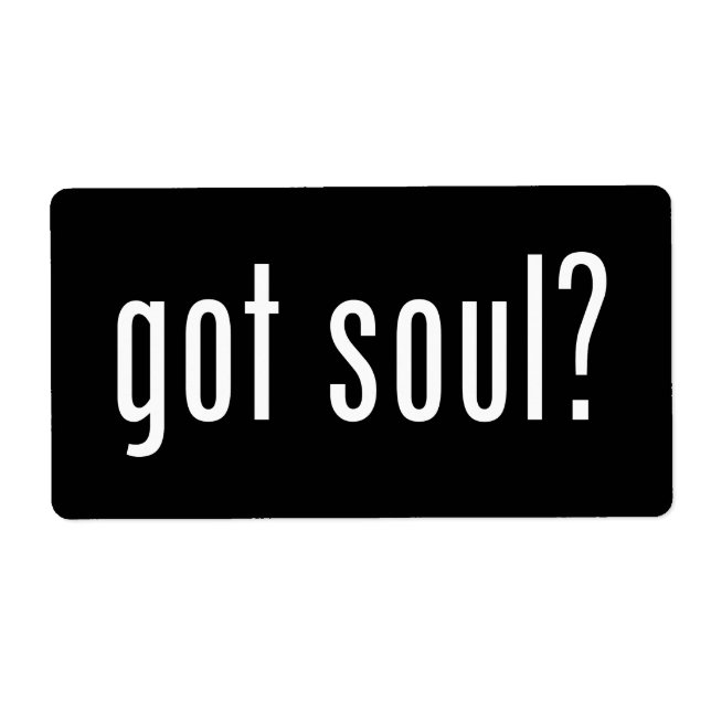 Etiqueta ¿tienes alma? (Frente)