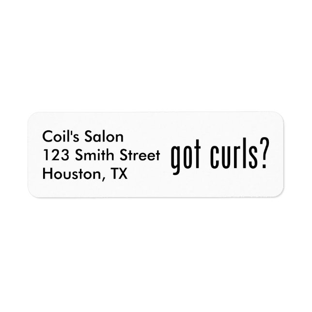 Etiqueta ¿Tienes Curls? (Frente)