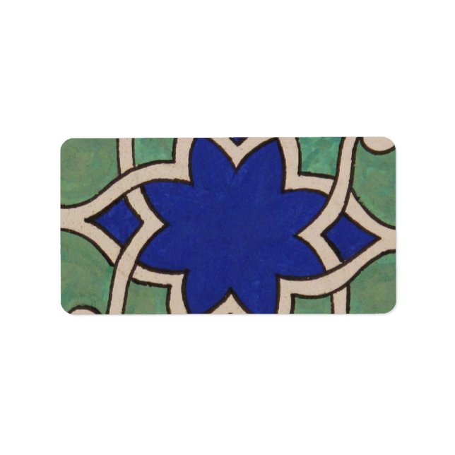 Etiqueta Tile antiguo otomano de Turquía árabe (Frente)