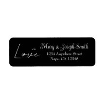 Tipografía personalizable de boda 'Con Amor' para