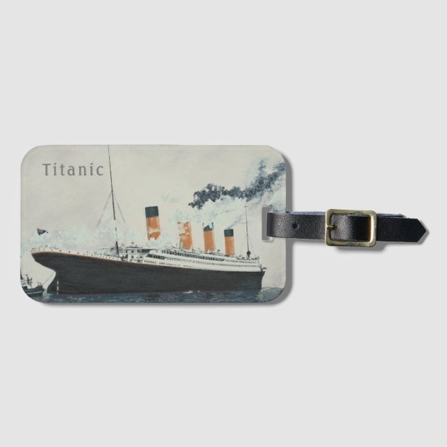 Etiqueta TITÁNICA del equipaje (Anverso horizontal)