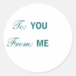 etiqueta TO-FROM - pegatinas