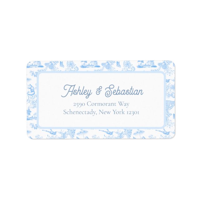 Etiqueta Toile Preppy Jungle Chinoiserie (Frente)