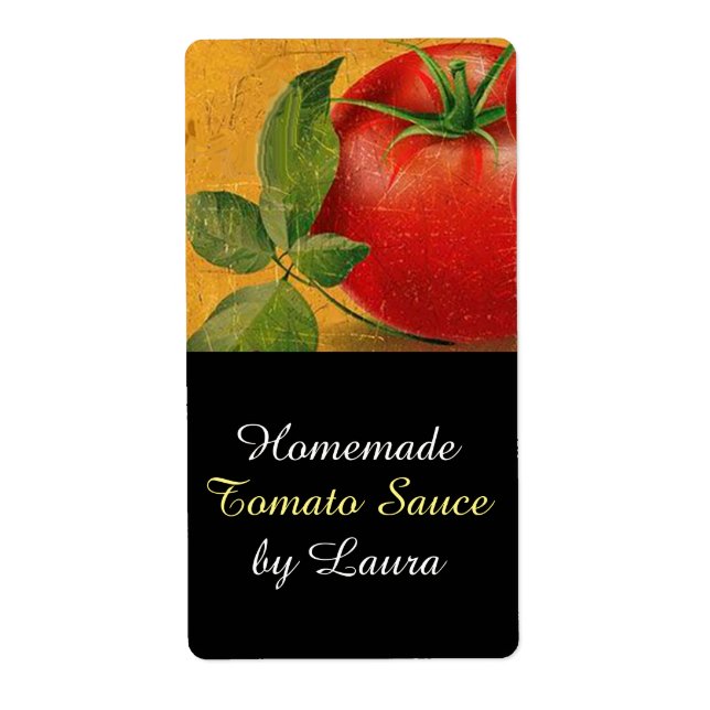 ETIQUETA TOMATES COCINA PRESERVADA, CANNINGS, SALSA DE TOMA (Frente)