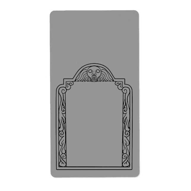 Etiqueta Tombstone (Frente)