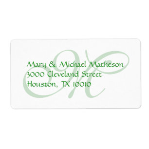 Etiqueta Tono en monograma tono