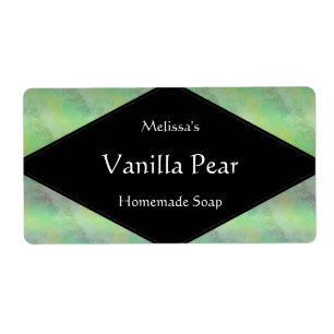 Etiqueta Tonos de jabón verde o de velas