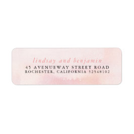 Etiqueta Tonos Rosa Pastel Suave