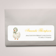 Tonto Ganso Verde Claro Baby Shower Neutral en cua