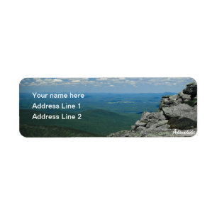 Etiqueta Top de la montaña de Whiteface, Adirondacks, NY