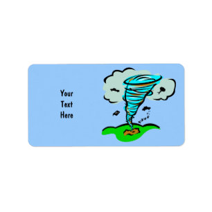 Etiqueta Tormenta Chaser Tornado Twister Meteorología del T