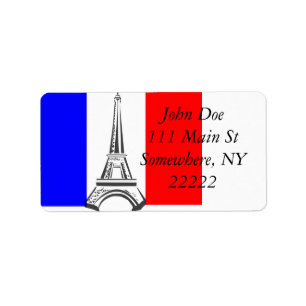 Etiqueta Torre Eiffel Francia