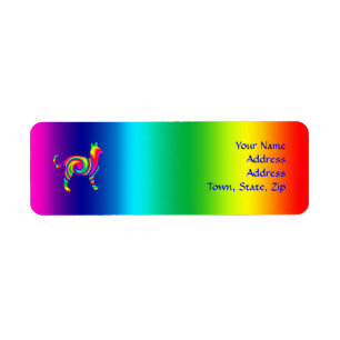 Etiqueta Torsión formada gato del arco iris
