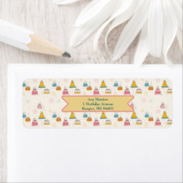 Etiqueta Tortas Doodle – Dirección de cumpleaños personaliz