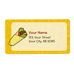 Etiqueta Tortilla Sandwich Wrap