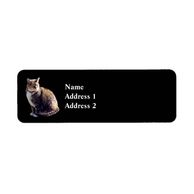 Etiqueta Tortoiseshell Cat (Frente)