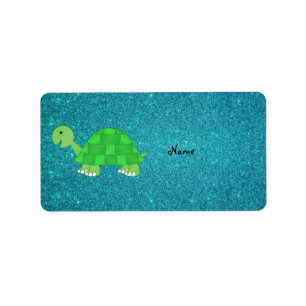 Etiqueta Tortuga conocida personalizada