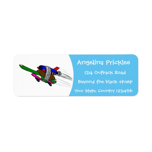 Etiqueta Tortuga voladora (Frente)